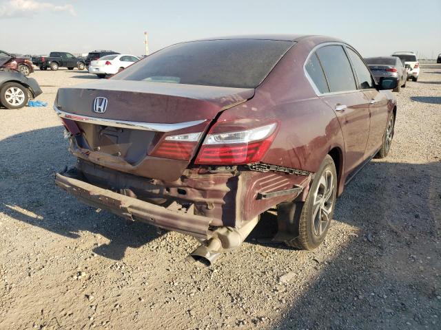 1HGCR2F33GA238978 - 2016 HONDA ACCORD MAROON photo 4