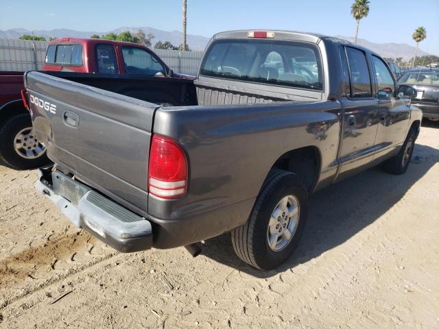 1B7HL38XX2S700824 - 2002 DODGE DAKOTA QUA GRAY photo 4