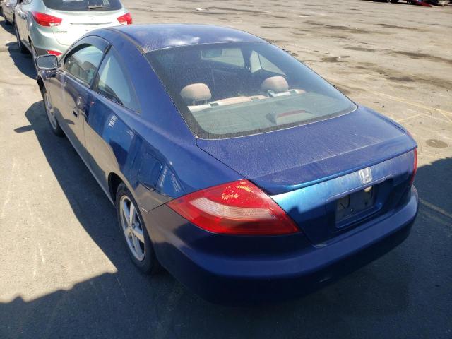 1HGCM713X5A015465 - 2005 HONDA ACCORD LX BLUE photo 3