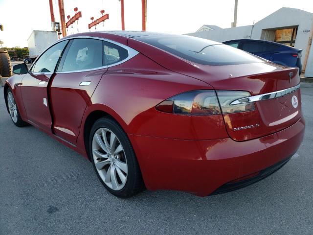 5YJSA1E22GF152444 - 2016 TESLA MODEL S Կարմիր լուսանկար 3