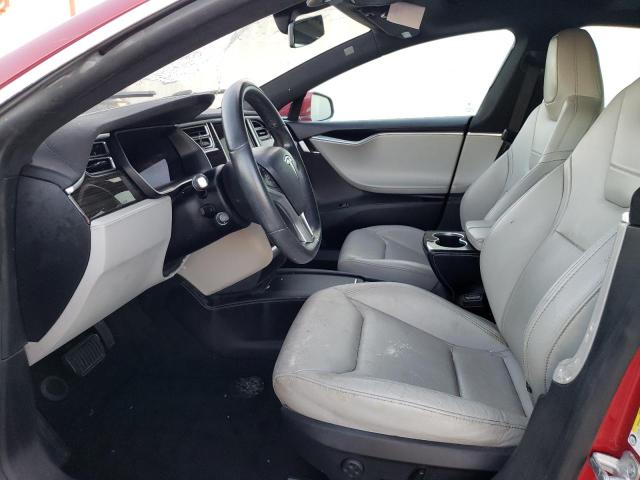 5YJSA1E22GF152444 - 2016 TESLA MODEL S Կարմիր լուսանկար 5
