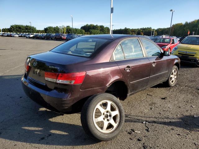 KMHET46C96A090589 - 2006 HYUNDAI SONATA GL BURGUNDY photo 4