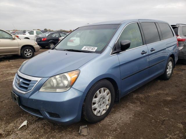 5FNRL38279B056716 - 2009 HONDA ODYSSEY LX BLUE photo 2