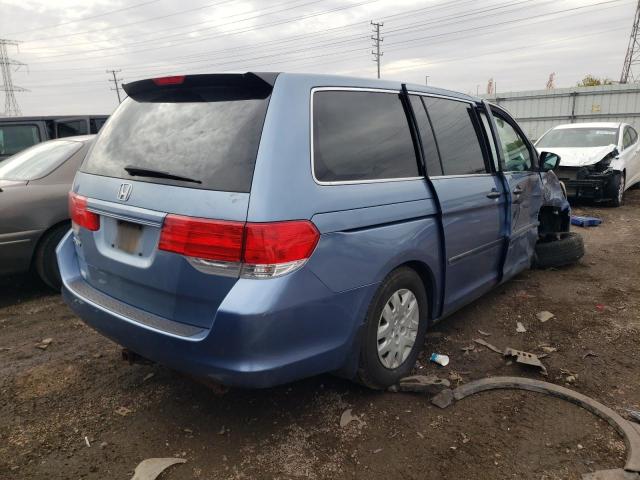 5FNRL38279B056716 - 2009 HONDA ODYSSEY LX BLUE photo 4