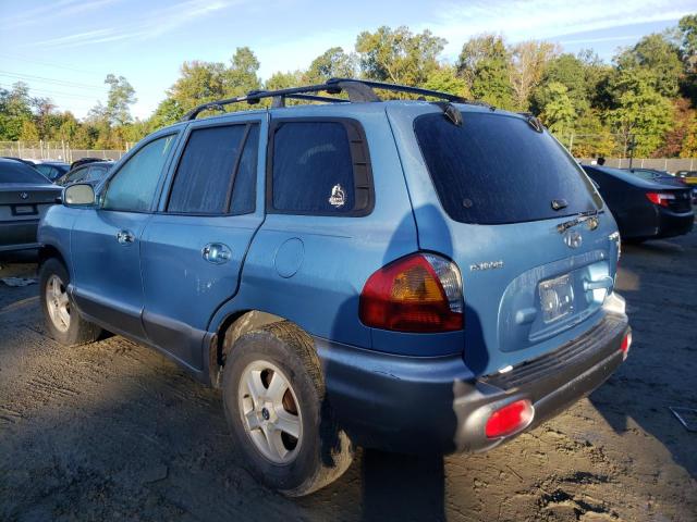 KM8SC13D84U742693 - 2004 HYUNDAI SANTA FE BLUE photo 3