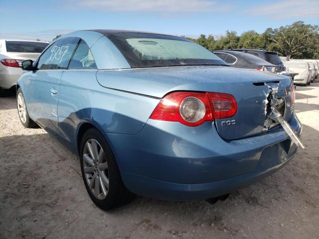 WVWBA71F39V023631 - 2009 VOLKSWAGEN EOS TURBO TURQUOISE photo 3