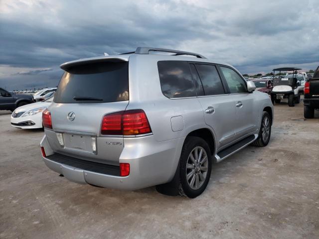 JTJHY7AX9B4072355 - 2011 LEXUS LX 570 SILVER photo 4