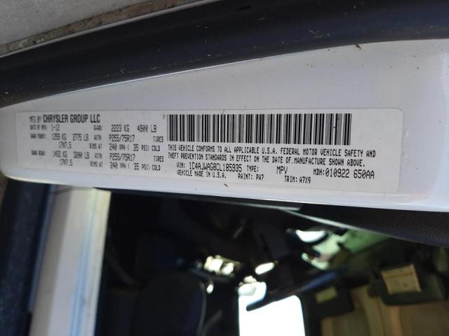 1C4AJWAG8CL185935 - 2012 JEEP WRANGLER S WHITE photo 10