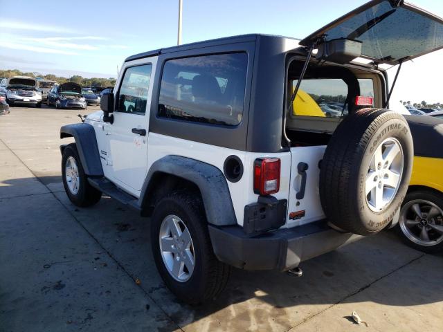 1C4AJWAG8CL185935 - 2012 JEEP WRANGLER S WHITE photo 3