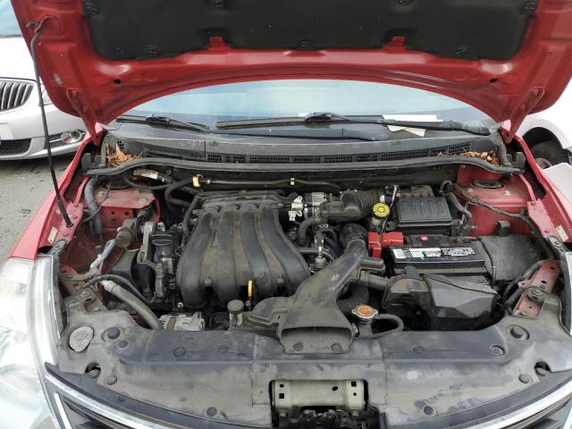 3N1BC1CP6CL377568 - 2012 NISSAN VERSA RED photo 7