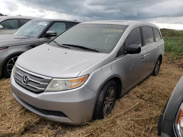 5FNRL5H6XCB081311 - 2012 HONDA ODYSSEY EX SILVER photo 2