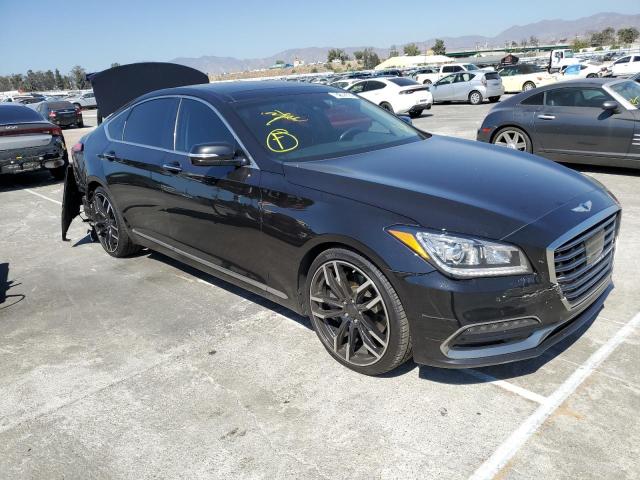 KMHGN4JE3JU285137 - 2018 GENESIS G80 BASE BLACK photo 1