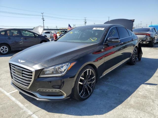 KMHGN4JE3JU285137 - 2018 GENESIS G80 BASE BLACK photo 2