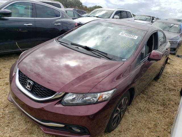 19XFB2F98DE032911 - 2013 HONDA CIVIC EXL 勃艮第红 照片 2