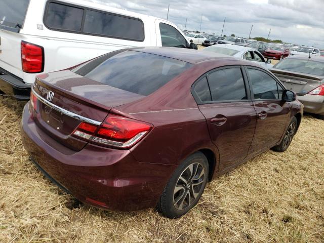 19XFB2F98DE032911 - 2013 HONDA CIVIC EXL 勃艮第红 照片 4
