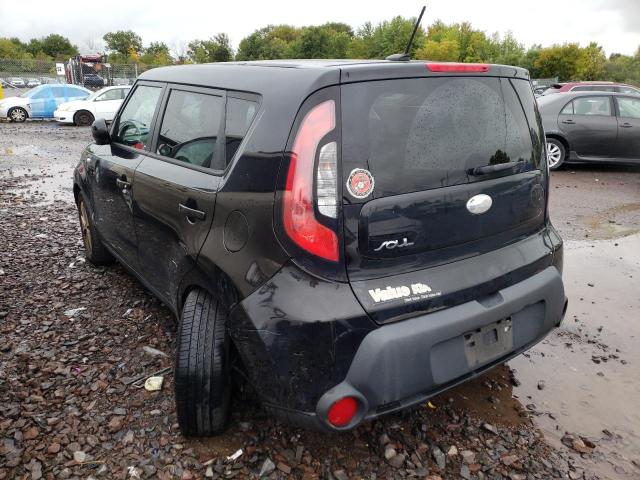 KNDJN2A22E7067442 - 2014 KIA SOUL BLACK photo 3