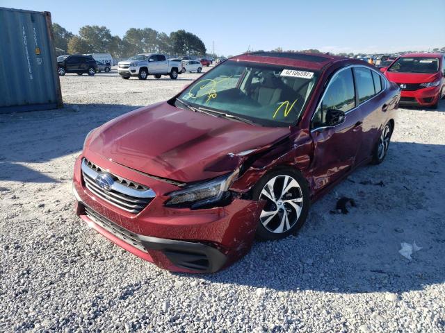 4S3BWAF62N3****** - 2022 SUBARU LEGACY PRE MAROON photo 2