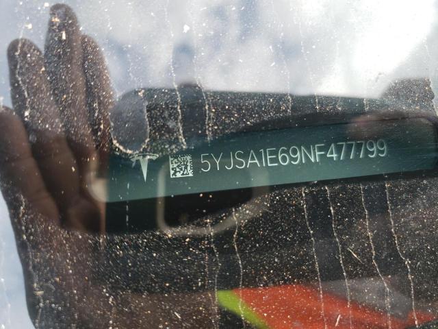 5YJSA1E69NF477799 - 2022 TESLA MODEL S Grafit foto 10