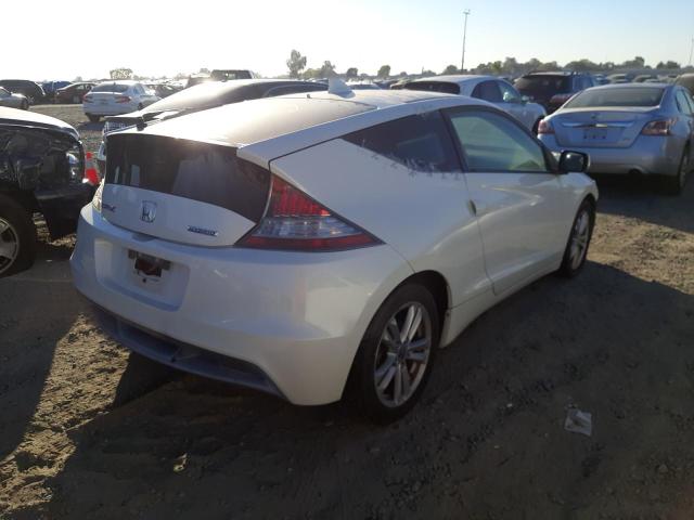 JHMZF1C44BS007291 - 2011 HONDA CR-Z WHITE photo 4