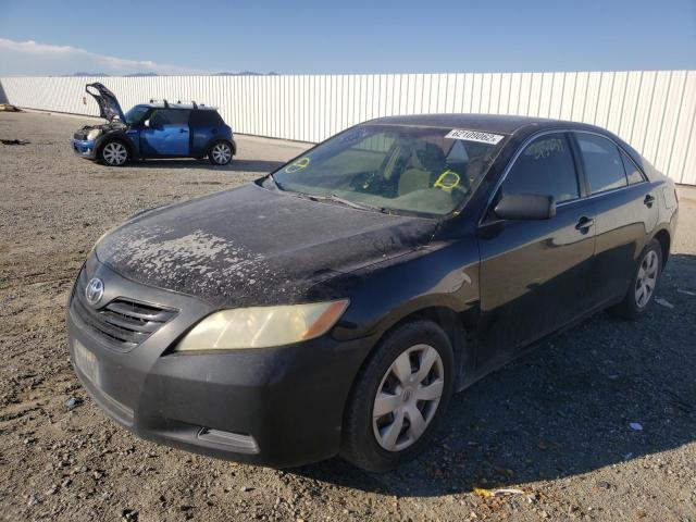 4T1BE46K77U535786 - 2007 TOYOTA CAMRY CE BLACK photo 2