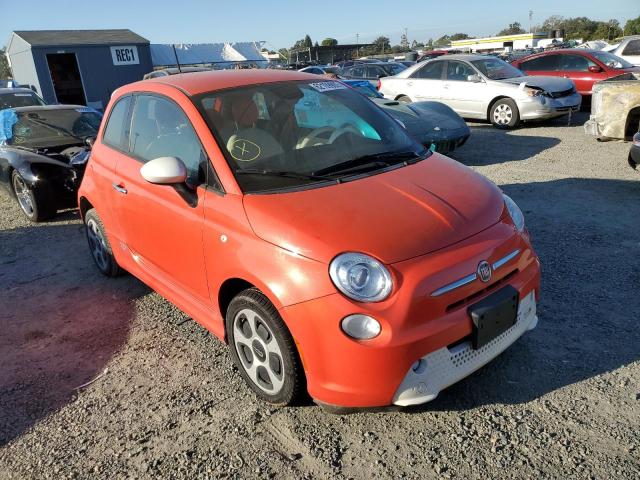 3C3CFFGE6DT752590 - 2013 FIAT 500 ELECTR ORANGE photo 1