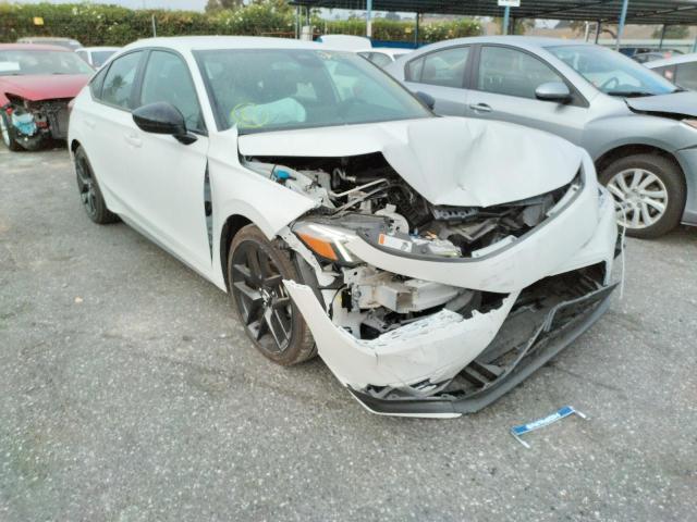 19XFL2H82NE003794 - 2022 HONDA CIVIC SPOR WHITE photo 1