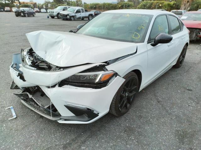 19XFL2H82NE003794 - 2022 HONDA CIVIC SPOR WHITE photo 2