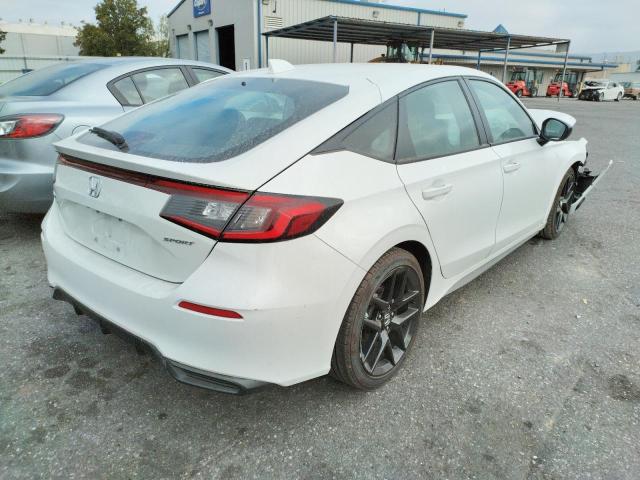 19XFL2H82NE003794 - 2022 HONDA CIVIC SPOR WHITE photo 4