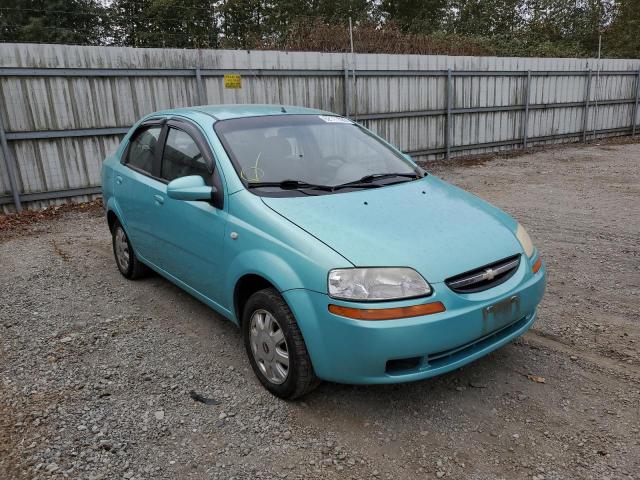 KL1TD52685B365657 - 2005 CHEVROLET AVEO BASE TURQUOISE photo 1