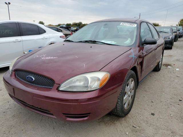 1FAFP52U44G136038 - 2004 FORD TAURUS LX BURGUNDY photo 2