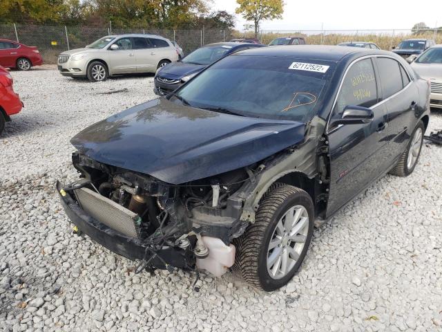 1G11G5SX8DF296971 - 2013 CHEVROLET MALIBU 3LT BLACK photo 2