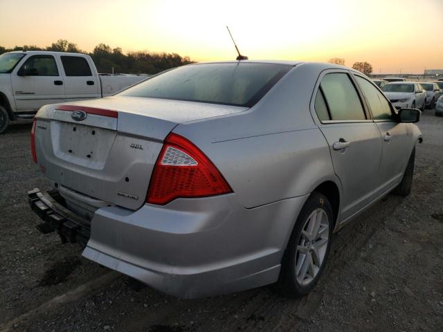 3FAHP0JG4BR129426 - 2011 FORD FUSION SEL SILVER photo 4