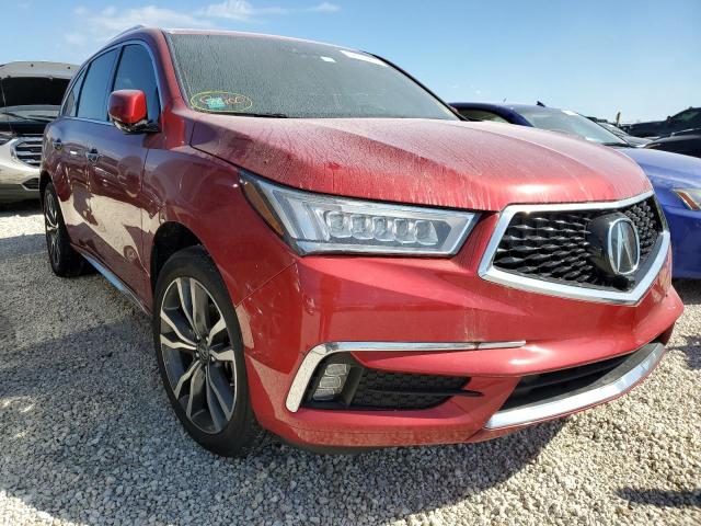 5J8YD4H88KL013624 - 2019 ACURA MDX ADVANC MAROON photo 1