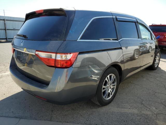 5FNRL5H61CB024544 - 2012 HONDA ODYSSEY EX GRAY photo 4