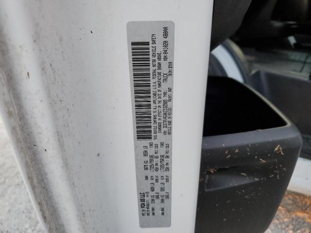 3C6TRVAG0KE532989 - 2019 RAM PROMASTER WHITE photo 10