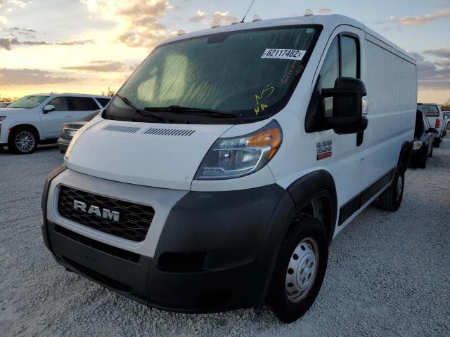 3C6TRVAG0KE532989 - 2019 RAM PROMASTER WHITE photo 2