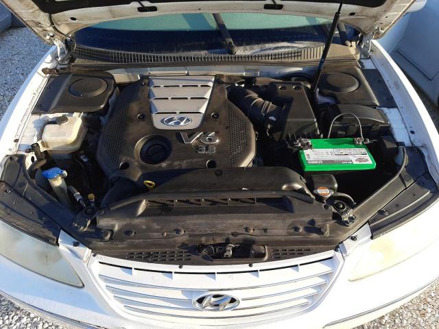 KMHFC46F38A267316 - 2008 HYUNDAI AZERA SE WHITE photo 7