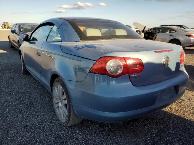 WVWBA7AH8AV013313 - 2010 VOLKSWAGEN EOS TURBO BLUE photo 3