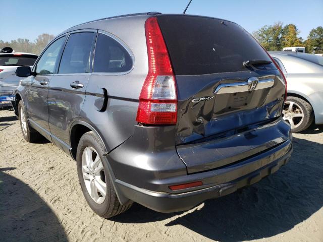 JHLRE3H74BC015195 - 2011 HONDA CR-V EXL GRAY photo 3