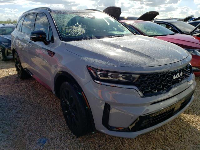 5XYRK4LF5NG105157 - 2022 KIA SORENTO SX GRAY photo 1