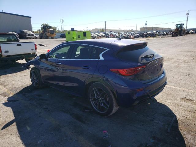 SJKCH5CP0JA044309 - 2018 INFINITI QX30 BASE BLUE photo 3
