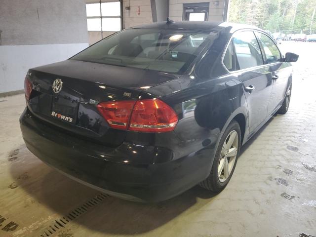 1VWBH7A38DC051153 - 2013 VOLKSWAGEN PASSAT SE BLACK photo 4