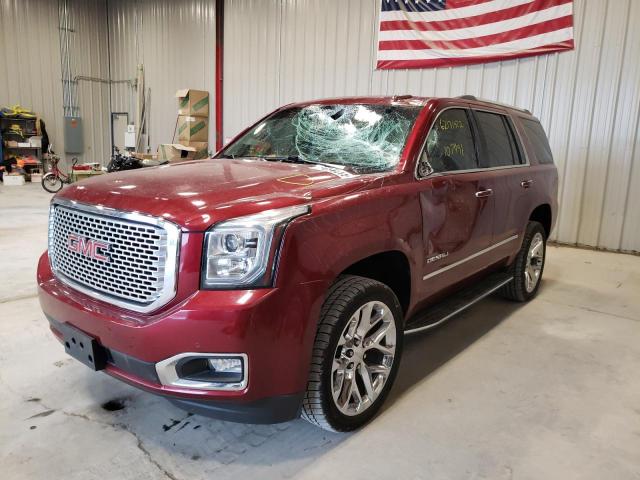 1GKS2CKJ5GR363558 - 2016 GMC YUKON DENA MAROON photo 2