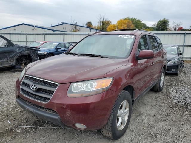 5NMSG73D77H033261 - 2007 HYUNDAI SANTA FE BURGUNDY photo 2