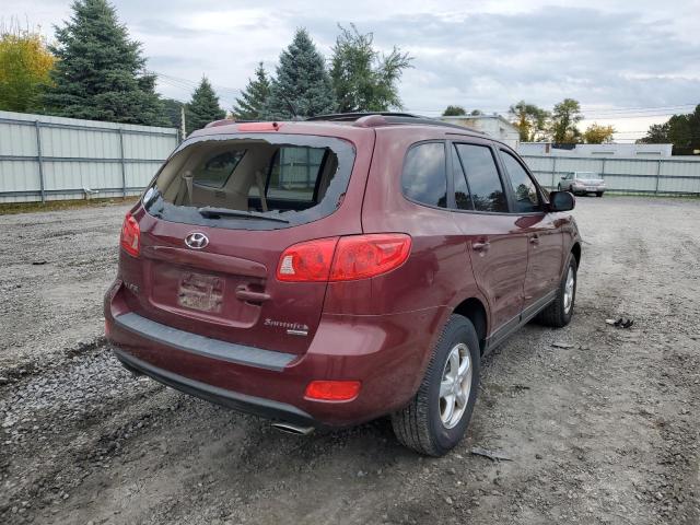 5NMSG73D77H033261 - 2007 HYUNDAI SANTA FE BURGUNDY photo 4
