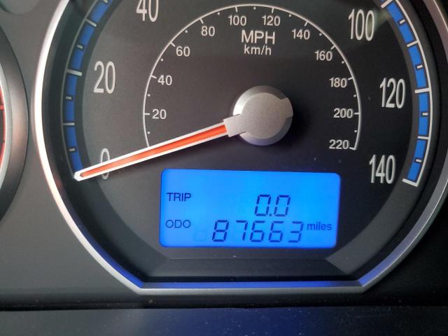 5NMSG73D77H033261 - 2007 HYUNDAI SANTA FE BURGUNDY photo 8