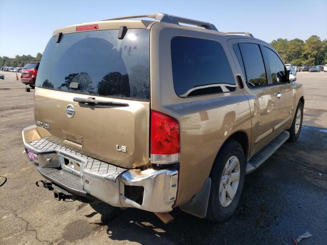 5N1AA08A25N725460 - 2005 NISSAN ARMADA GOLD photo 4