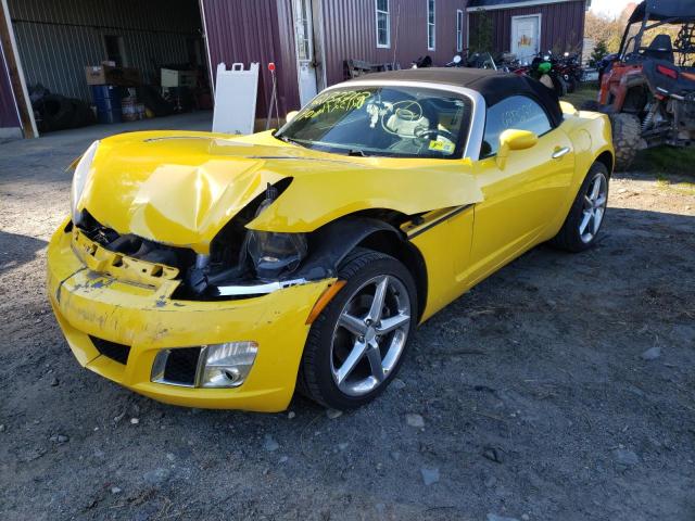 1G8MG35X79Y104790 - 2009 SATURN SKY REDLIN YELLOW photo 2