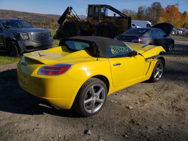 1G8MG35X79Y104790 - 2009 SATURN SKY REDLIN YELLOW photo 4