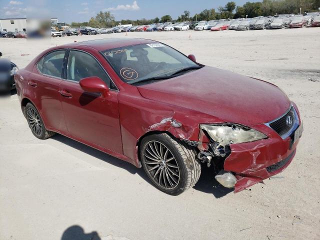 JTHCK262475015009 - 2007 LEXUS IS 250 BURGUNDY photo 1